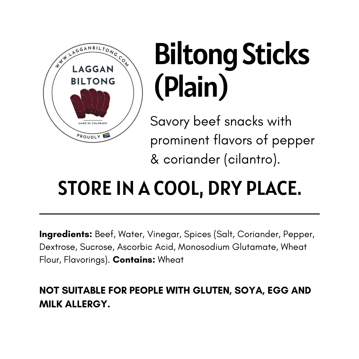 Premium Biltong Sticks (1 lb) – High-Protein South African Beef Snack