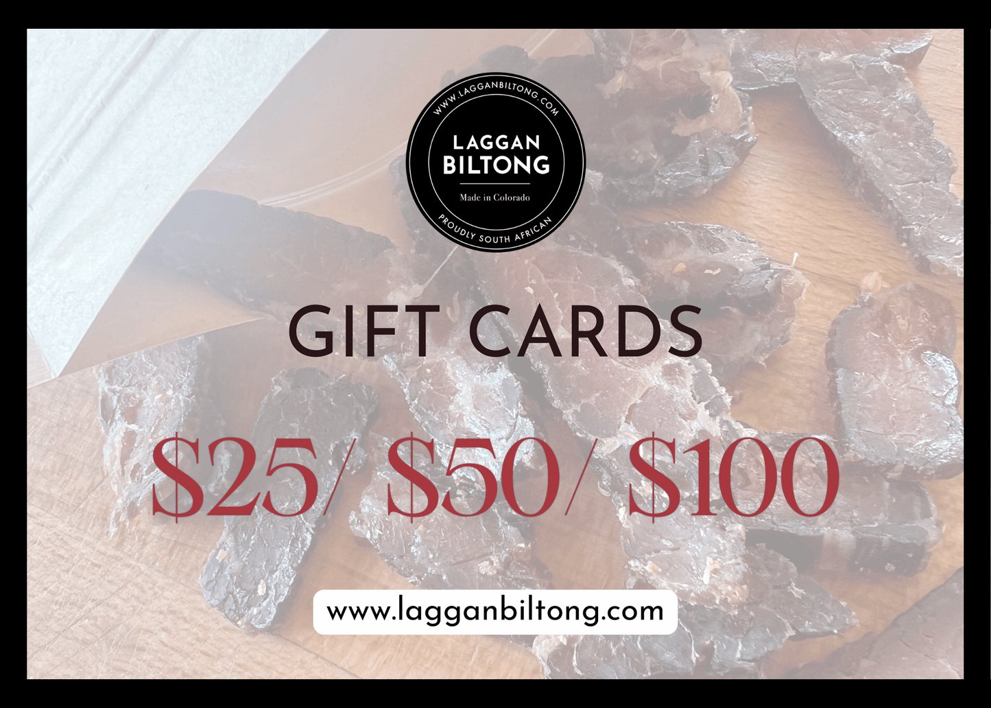 LAGGAN BILTONG GIFT CARDS